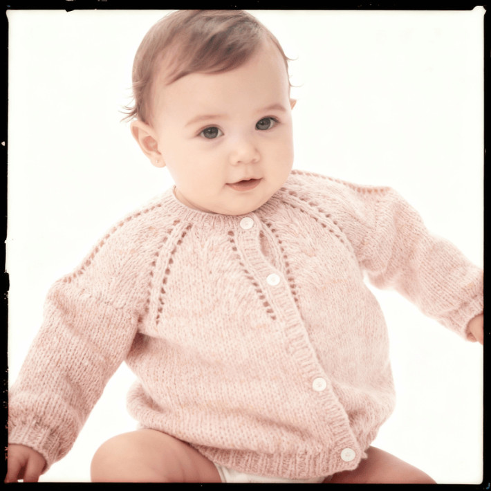 Modèle tricot PDF - Cardigan Lorraine