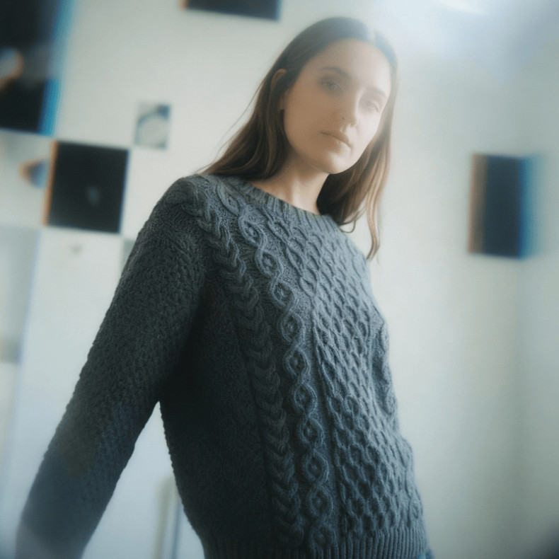 Modèle tricot PDF - Pull Ines