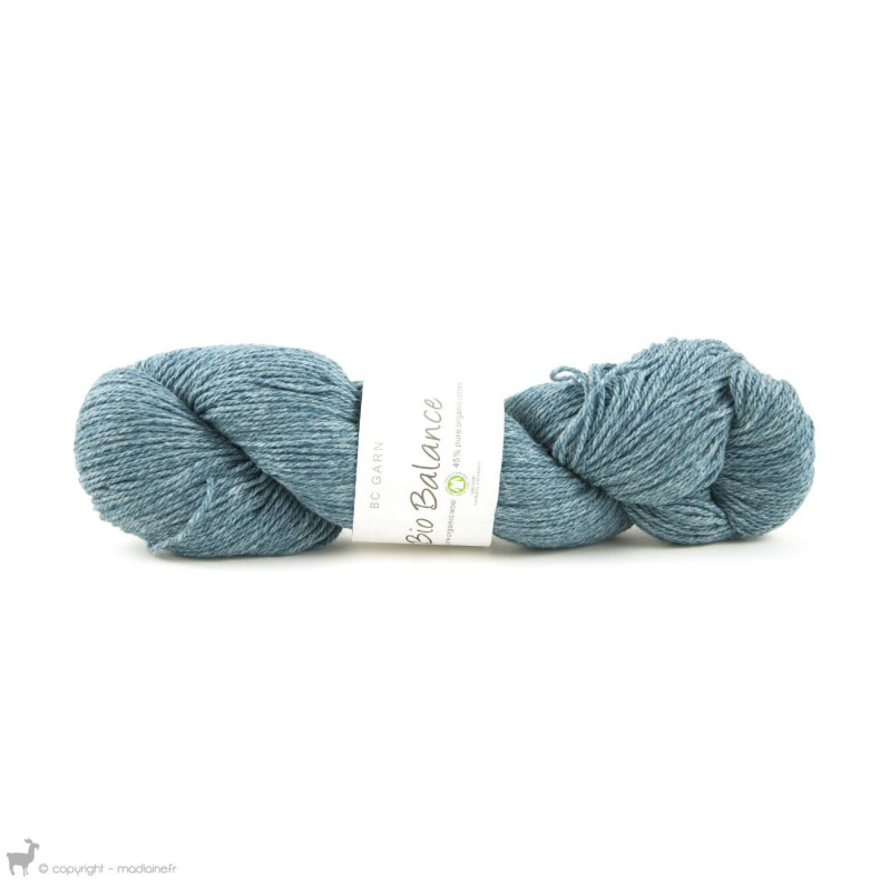 Pelote de laine Bio Balance ! BLEU OCEAN