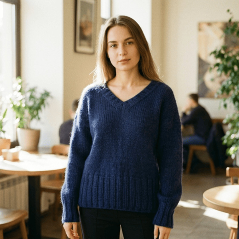 Modèle tricot PDF - Pull Gabrielle