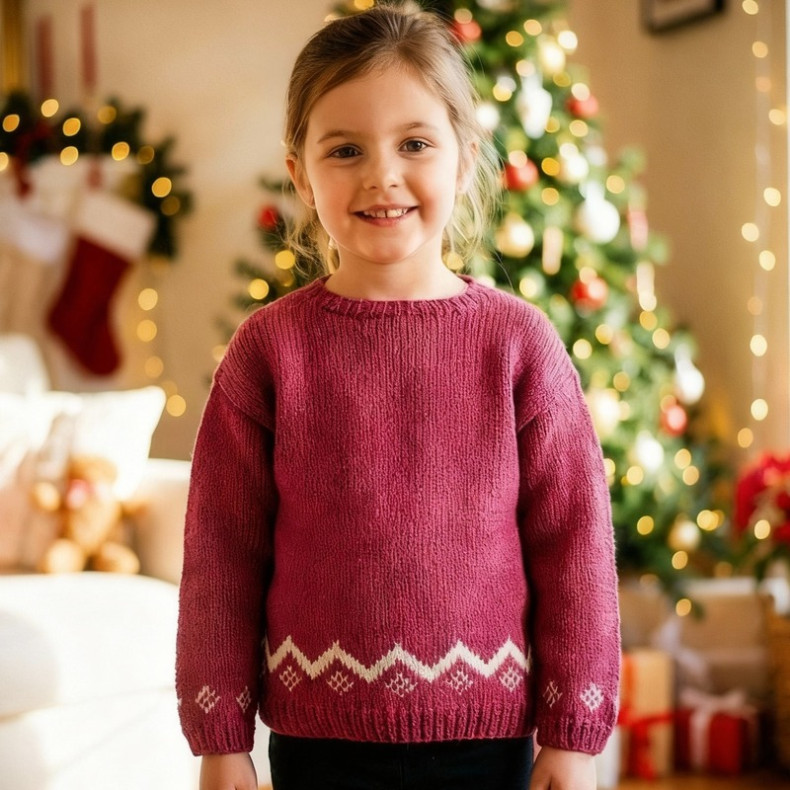 Modèle tricot PDF -  Pull Lucie