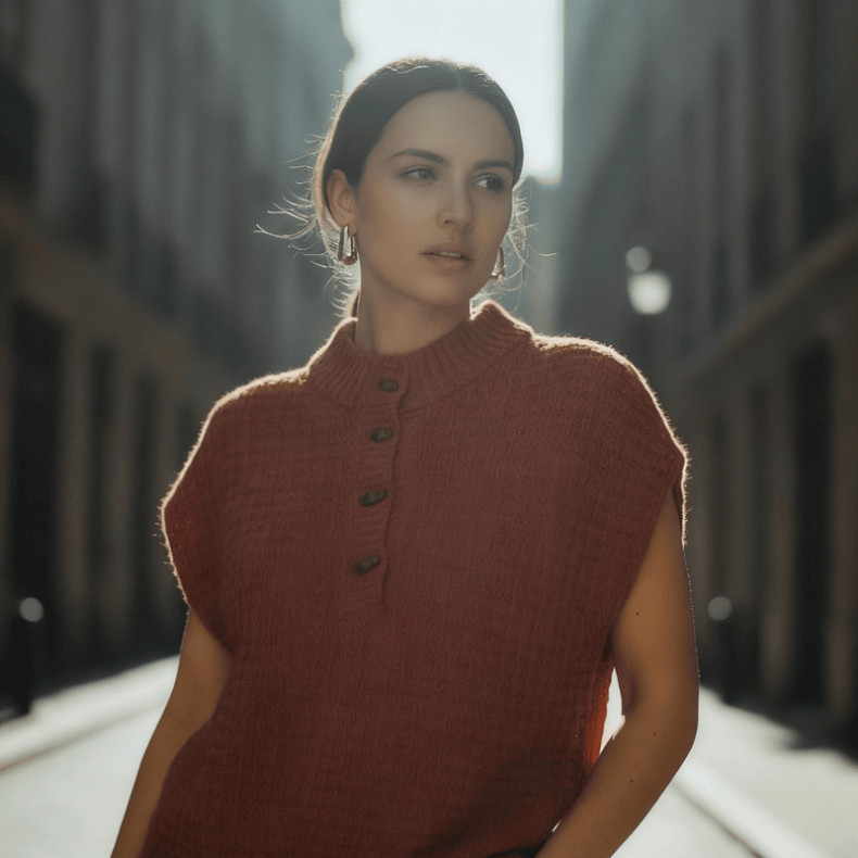 Knitting Pattern -  Armelle slipover jumper