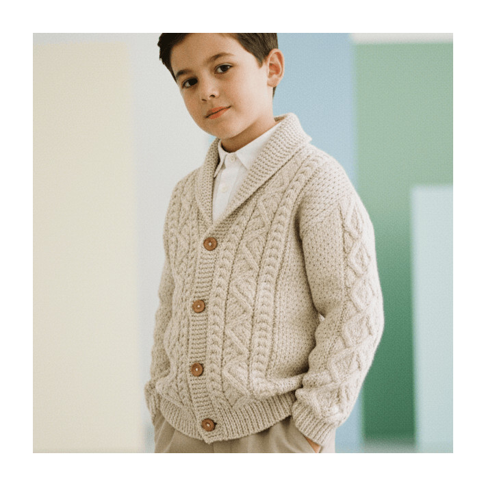 Modèle tricot PDF - Gilet Antin