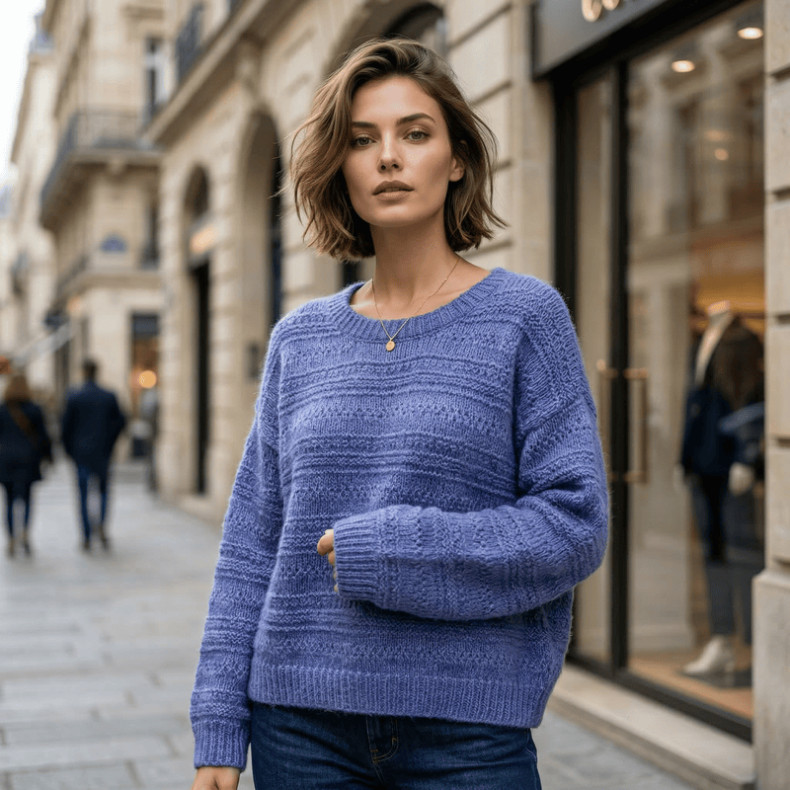 Modèle tricot PDF - Pull Arlette