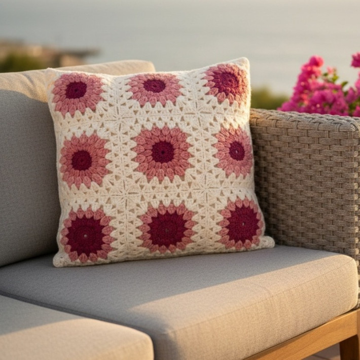 French pattern Rainbow Cushion