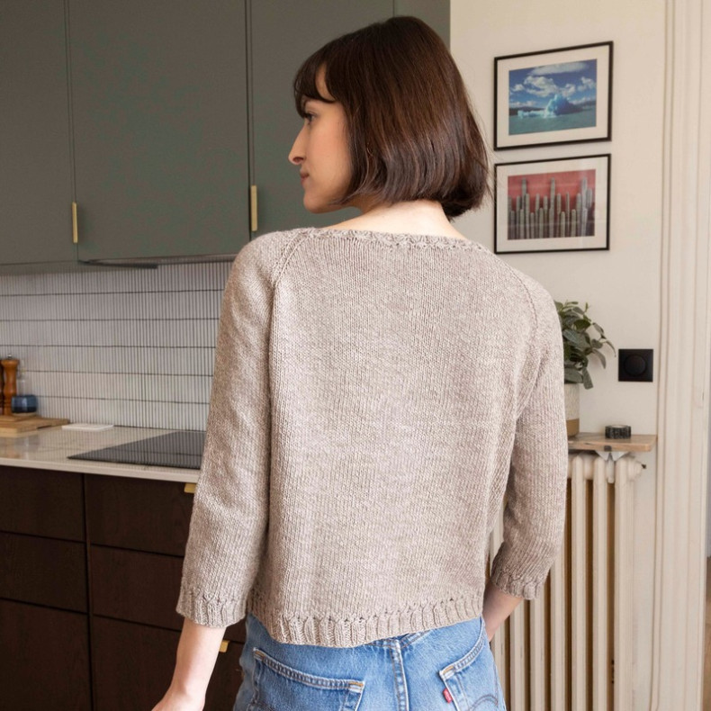 Modèle tricot PDF - Pull Caroline