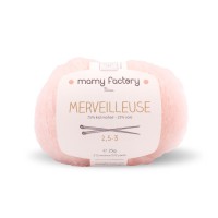 Laine naturelle Merveilleuse - Mamy Factory - Rose ballerine