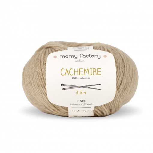 Laine naturelle Cachemire - Mamy Factory - Beige