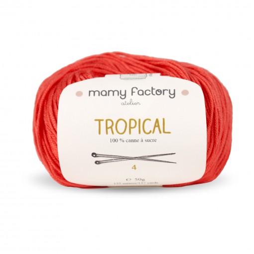 Laine naturelle Tropical - Mamy Factory - Framboise