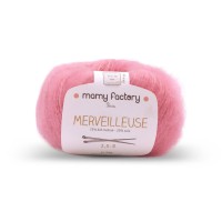 Laine naturelle Merveilleuse - Mamy Factory - Rose boheme