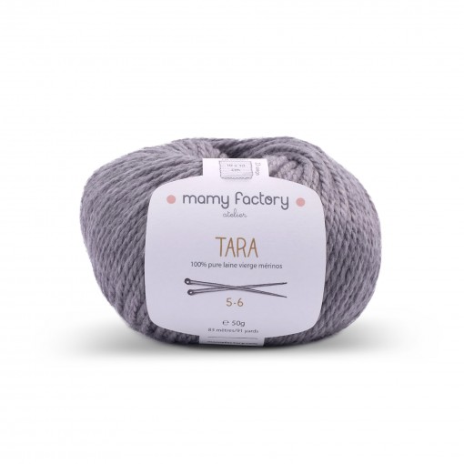 Laine naturelle Tara - Mamy Factory - Gris souris