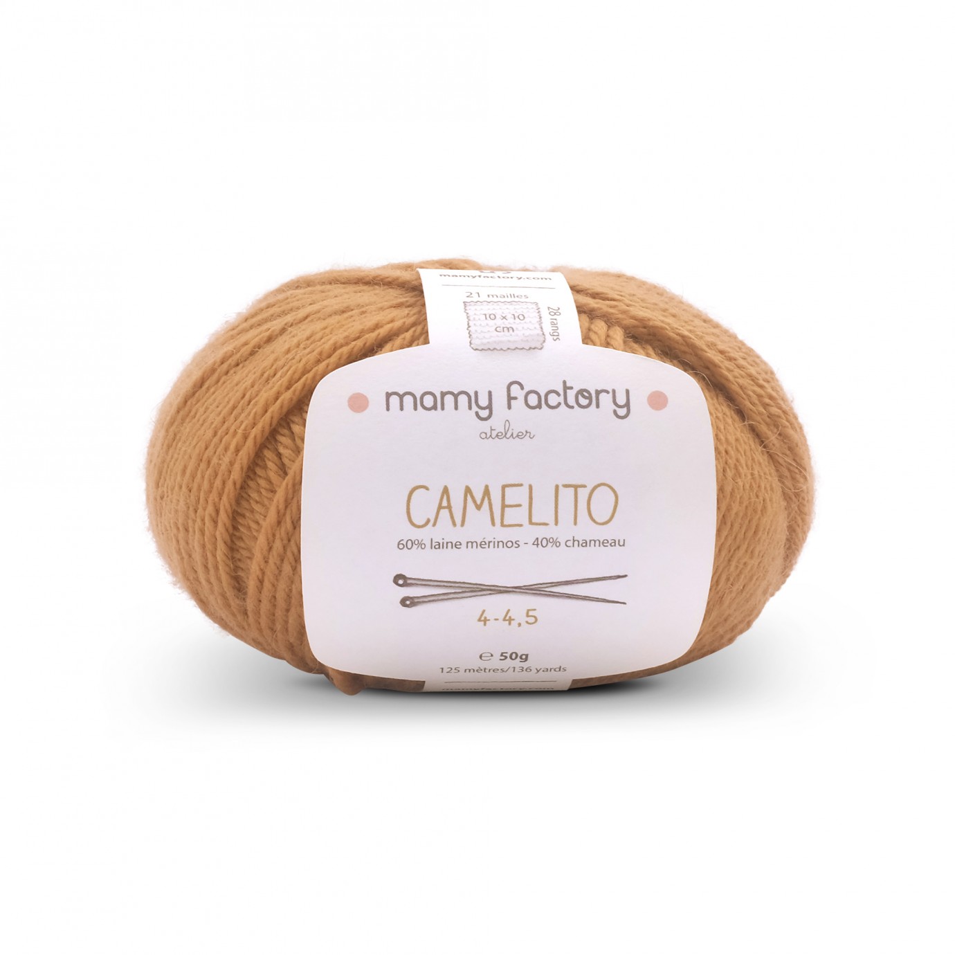 FIL A TRICOTER PURE LAINE - CAMEL 2.5 NATURLAINE