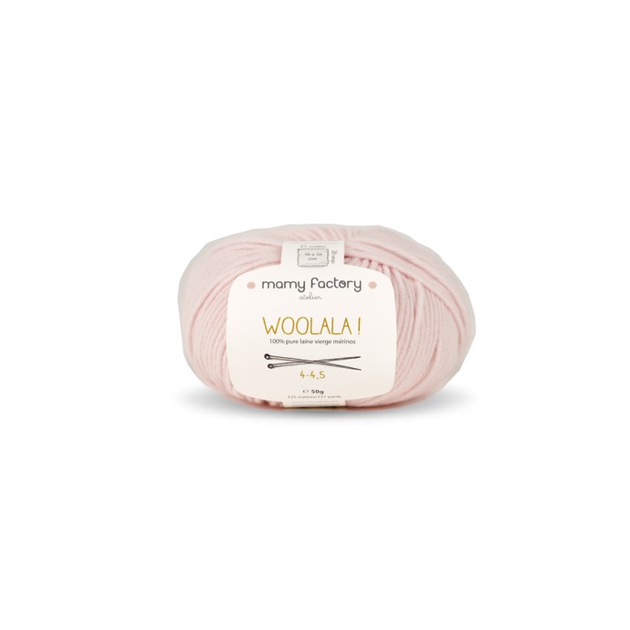 Laine naturelle Woolala - Mamy Factory - Rose ballerine