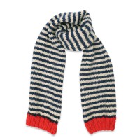 Hubert scarf with red details