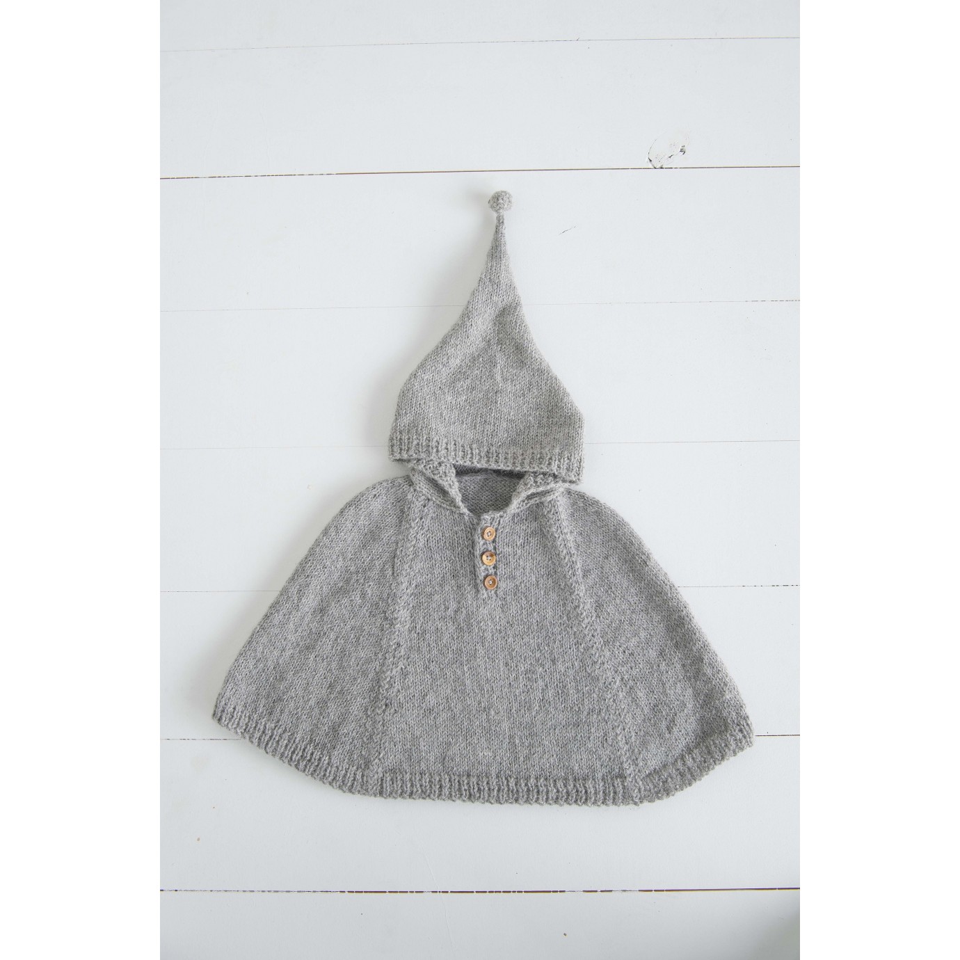 Modele Tricot Cape Style Poncho Bebe Marron