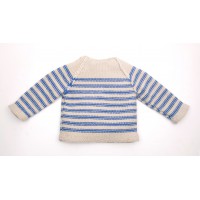 Georges Sweater blue stripes back