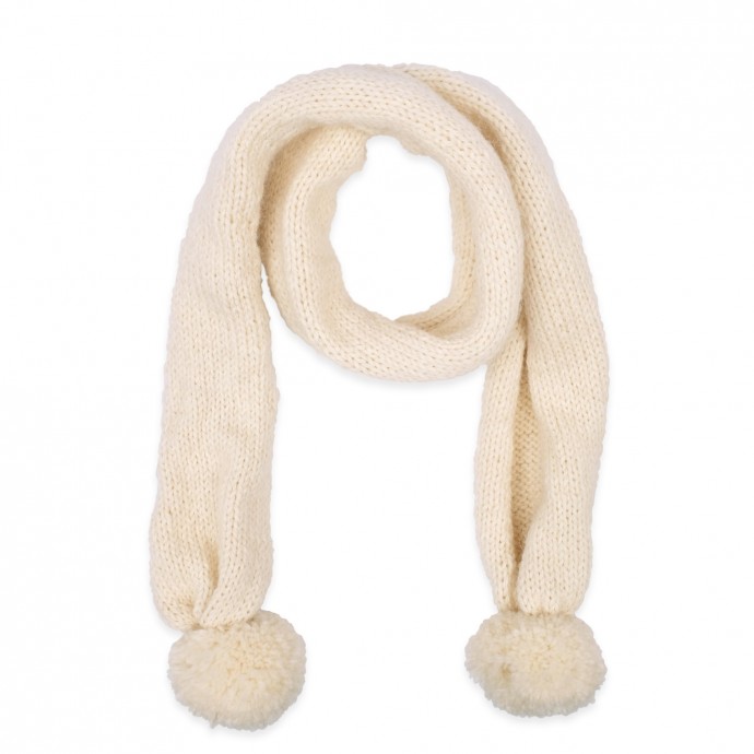 Emile scarf for baby - natural white color