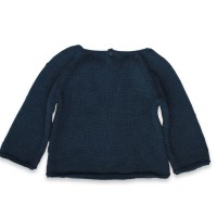 Pull Eugène enfant bleu nuit laine alpaga dos