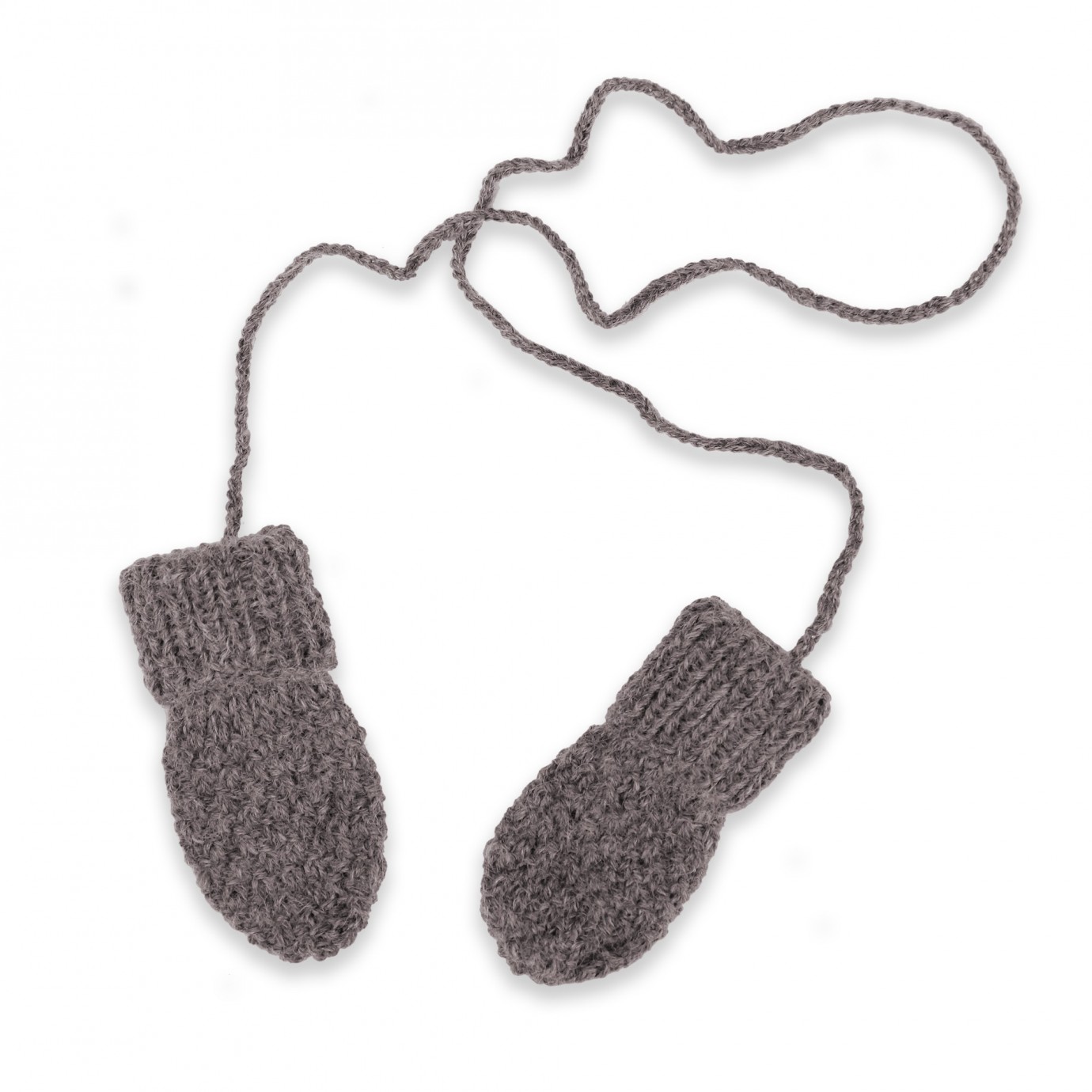 Moufles tricot bébé unisexe noir 0-2 ans