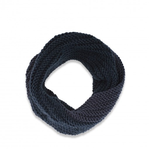 Snood Melchior bleu nuit