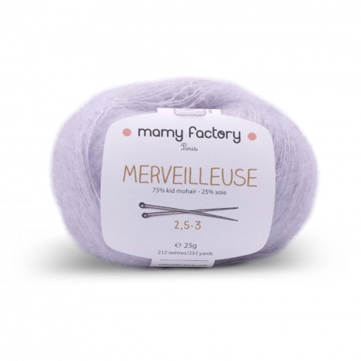 Laine naturelle Merveilleuse - Mamy Factory - Gris perle