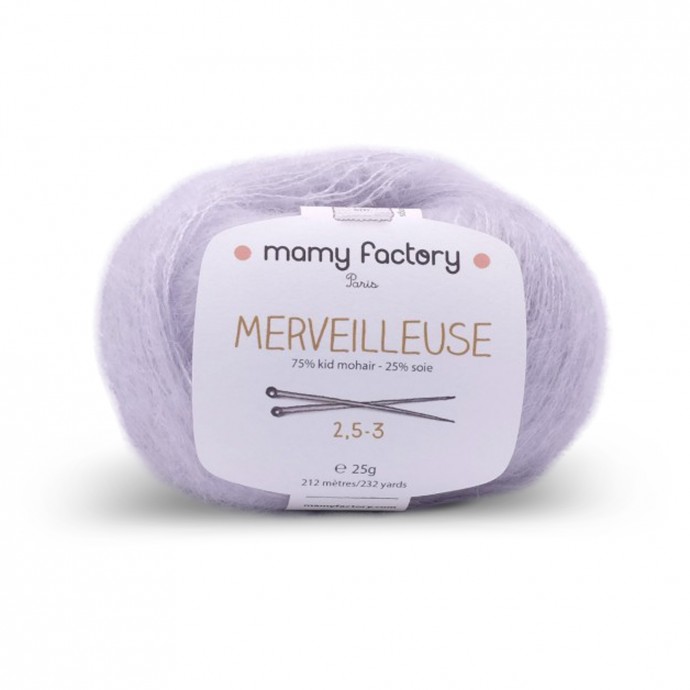 Laine naturelle Merveilleuse - Mamy Factory - Gris perle