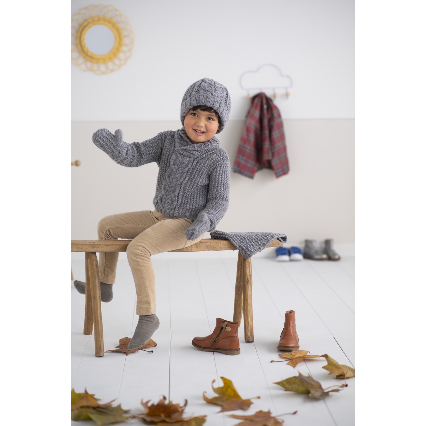 Modele tricot pdf bonnet garcon lucas pour enfants