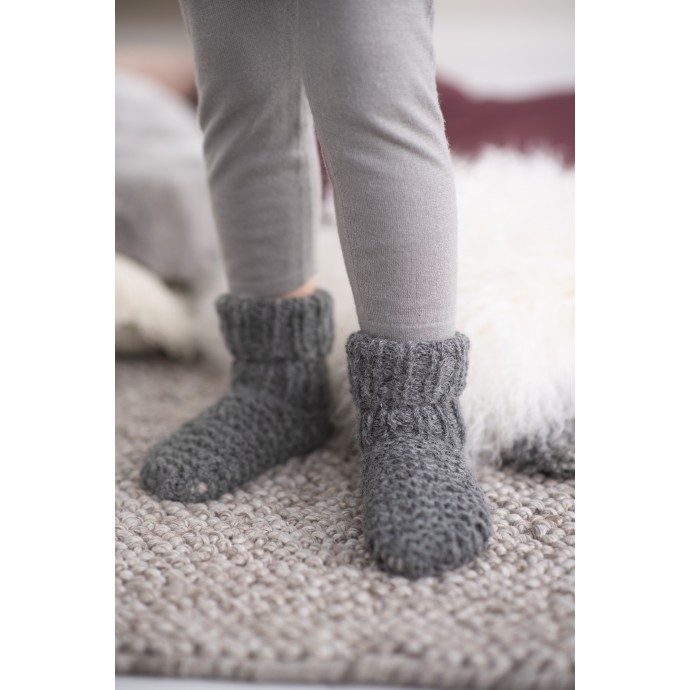 Modele tricot PDF - Chaussons Lou