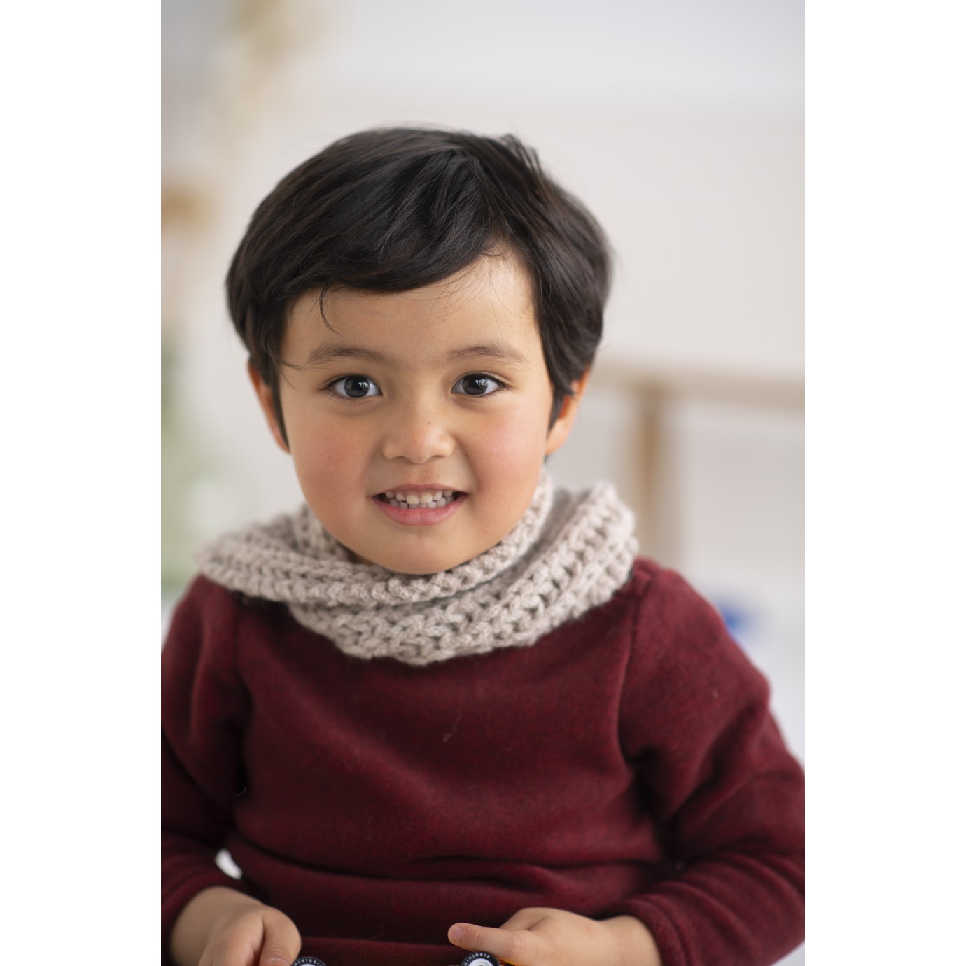 Snood enfant tricot débutant — WoolKiss