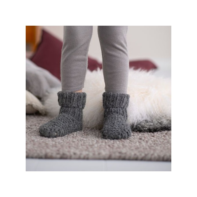 Modele tricot PDF - Chaussons Lou