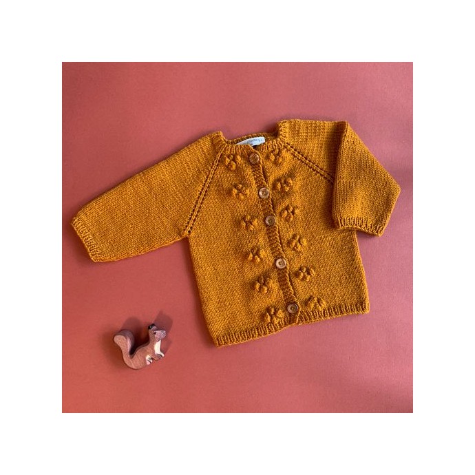 Bébé premier équipement gilet tricot Diadème 3-6 M taille 62 jaune 
