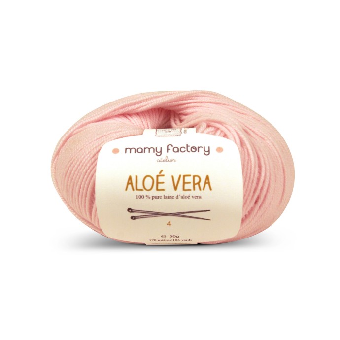 Pelote de laine Aloe Vera - ROSE