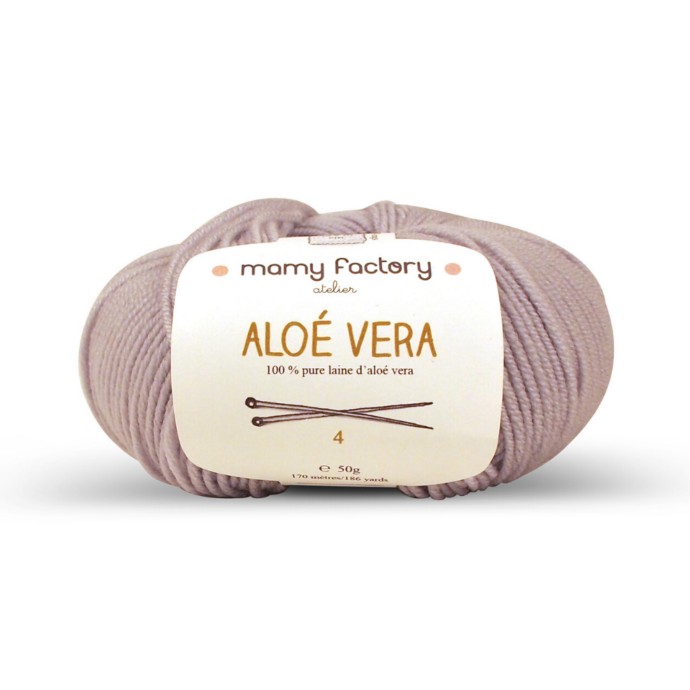 Laine naturelle Aloe Vera - Mamy Factory - Gris perle