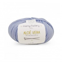 Laine naturelle Aloe Vera - Mamy Factory - Bleu clair