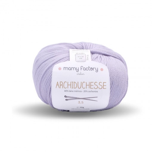 Laine naturelle Archiduchesse - Mamy Factory - Gris perle