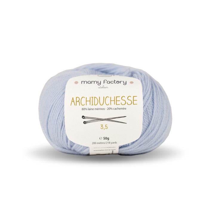 Pelote de laine Archiduchesse - BLEU CIEL