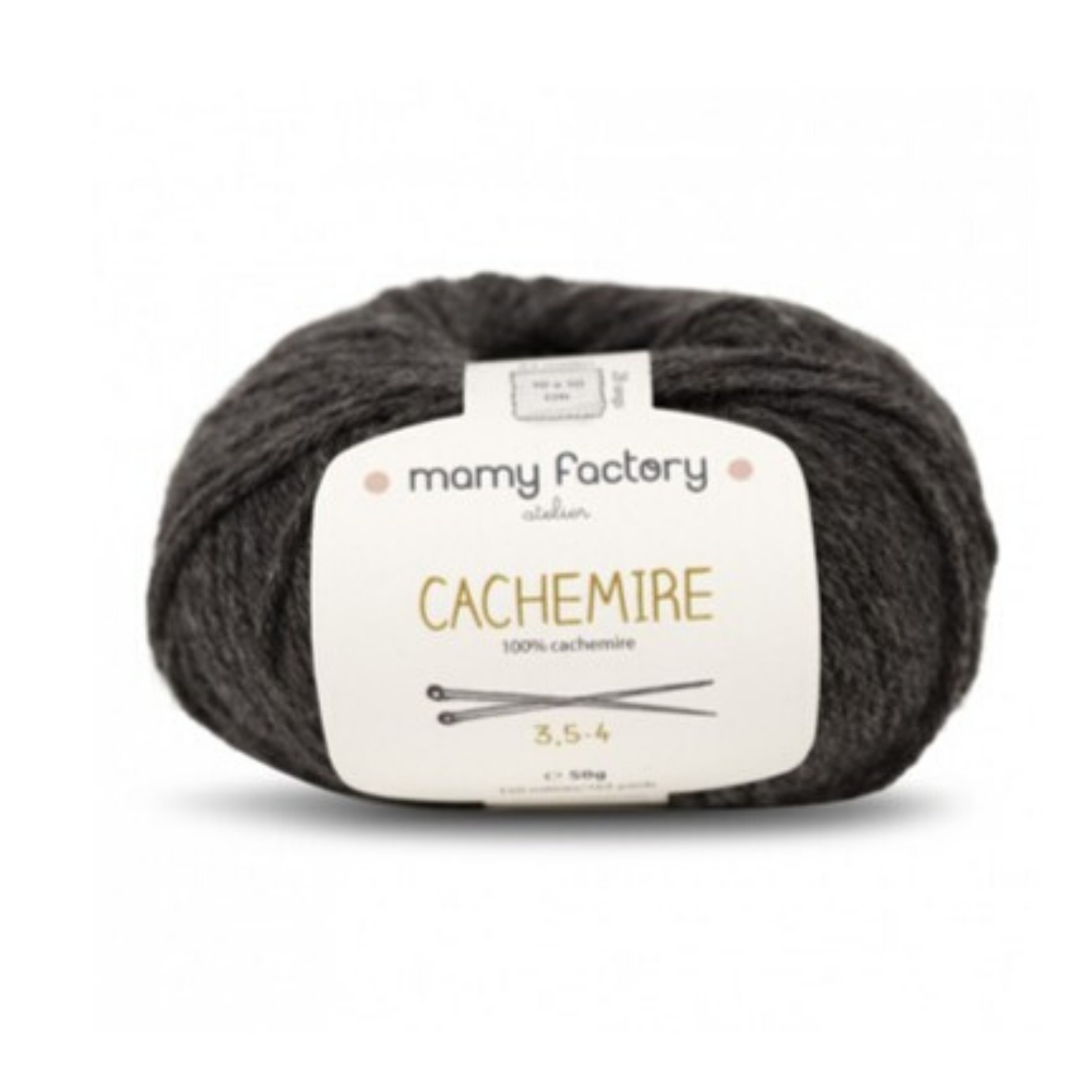 pelote Laine en cachemire. 50G/150M. Aiguilles: 3,5 à 4mm