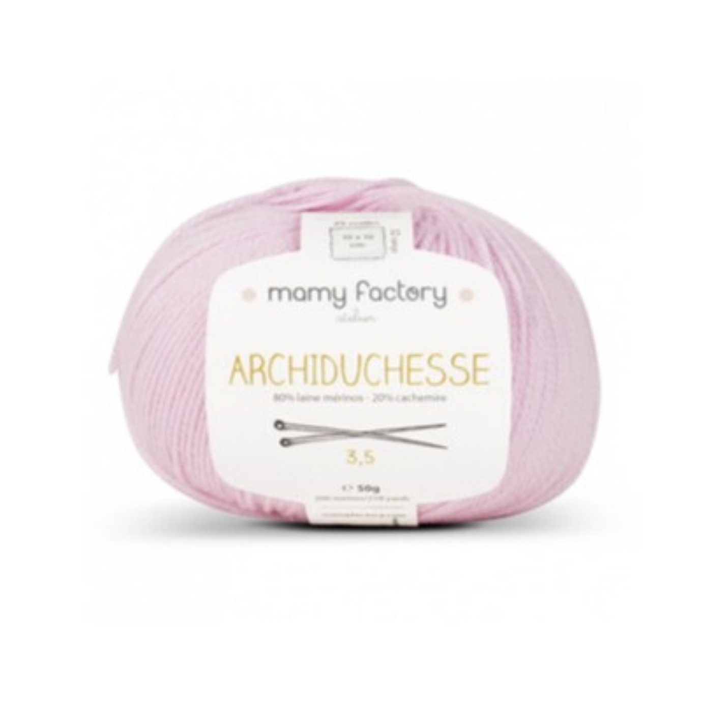 Pelote laine - Rose poudré - Baby Merino