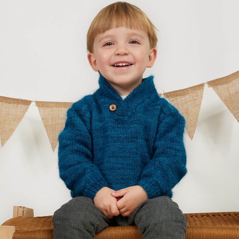 Modele Tricot Boléro en laine Mohair et Soie - la Ferme d'Auré